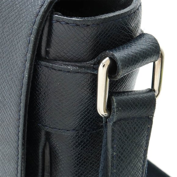 LOUIS VUITTON Taiga Roman PM Shoulder Bag Leather Bol Dark Navy M32699 - Picture 6 of 10